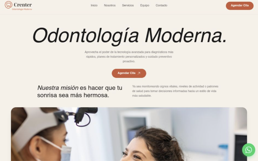 Screenshot de Crenter Dental